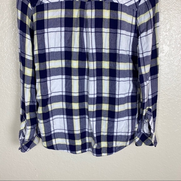 Rails hunter blue yellow plaid shirt size small - Picture 8 of 9